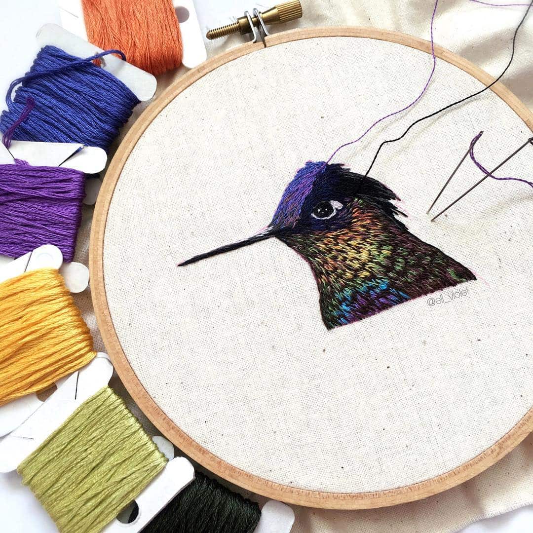 bird embroidery ell violet 4