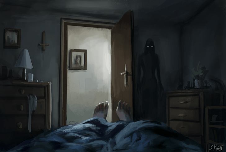 An Austrian Artist Creates Eerie Illustrations Featuring Various Creepy ...