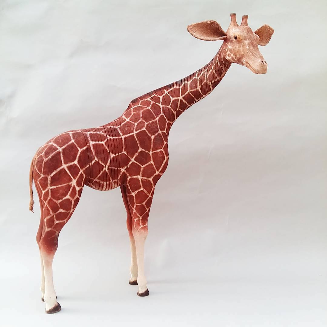 Artist Jeff Soan Creates Cute Wooden Animal Sculptures With Articulated ...