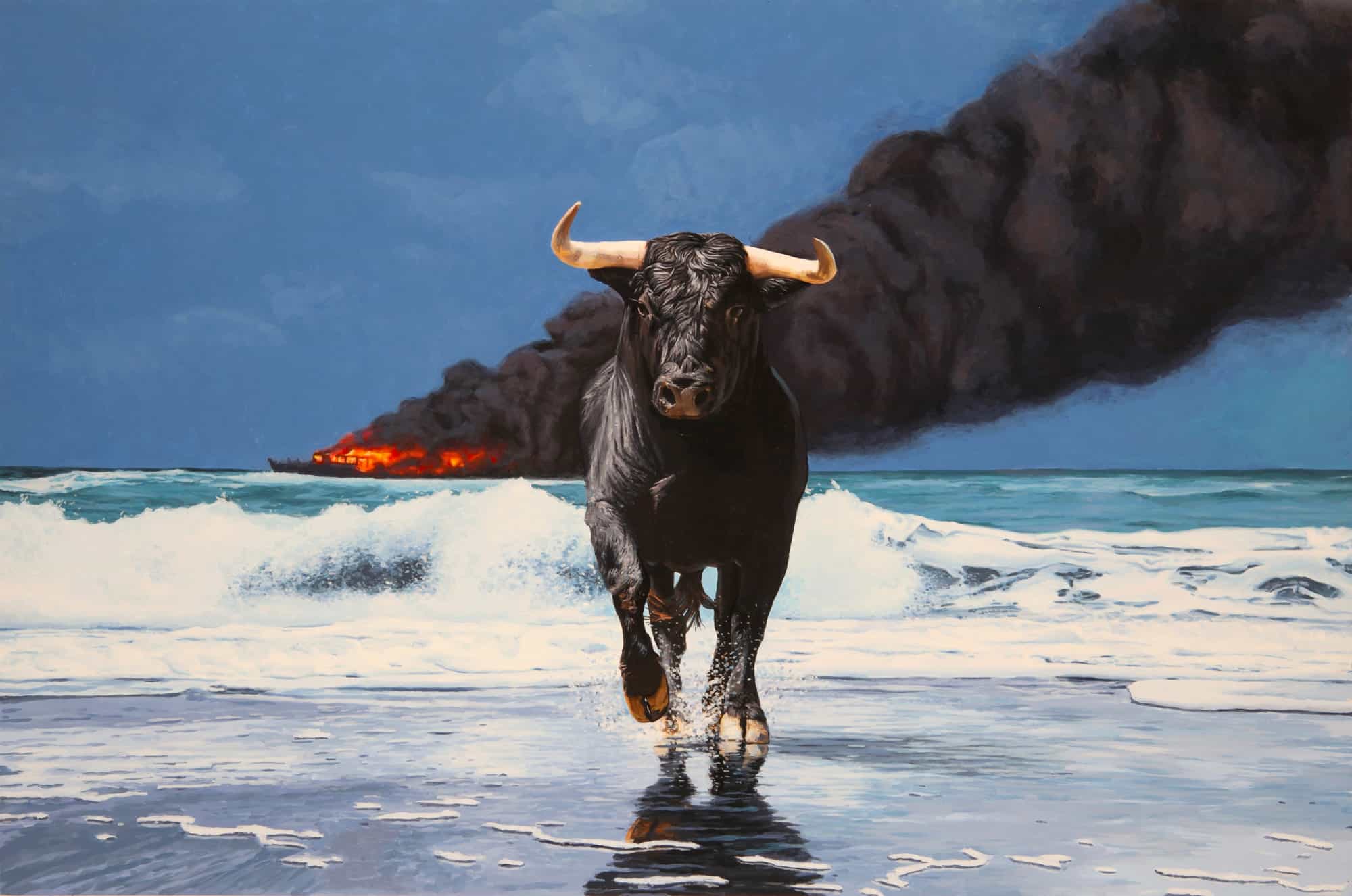 Josh Keyes' New Paintings of Post-Apocalyptic World