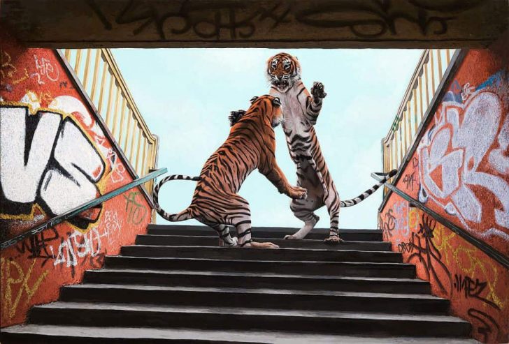 Josh Keyes' New Paintings Of Post-Apocalyptic World | FREEYORK