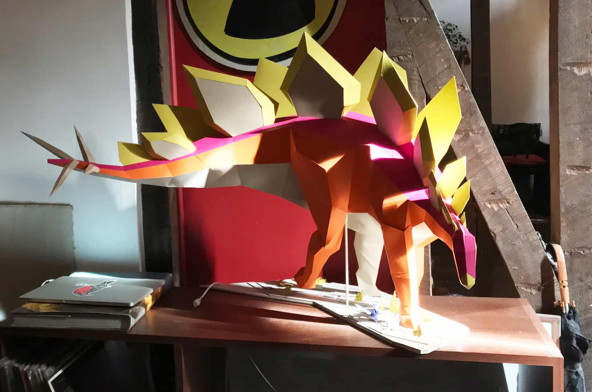 Seba Naranjo Designs And Builds 3D Handcut Paper Models Of Dinosaurs