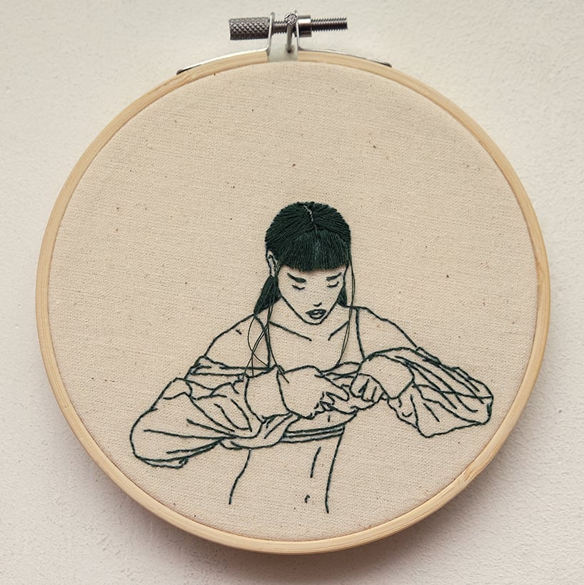 Beautiful Embroidery Portraits By Sheena Liam