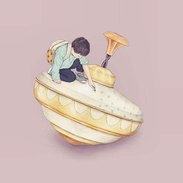 Gabriella Barouch Creates Captivating Illustrations That Evoke Childhood Nostalgia