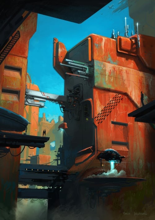 Futuristic Digital Paintings By Marcin Jakubowski