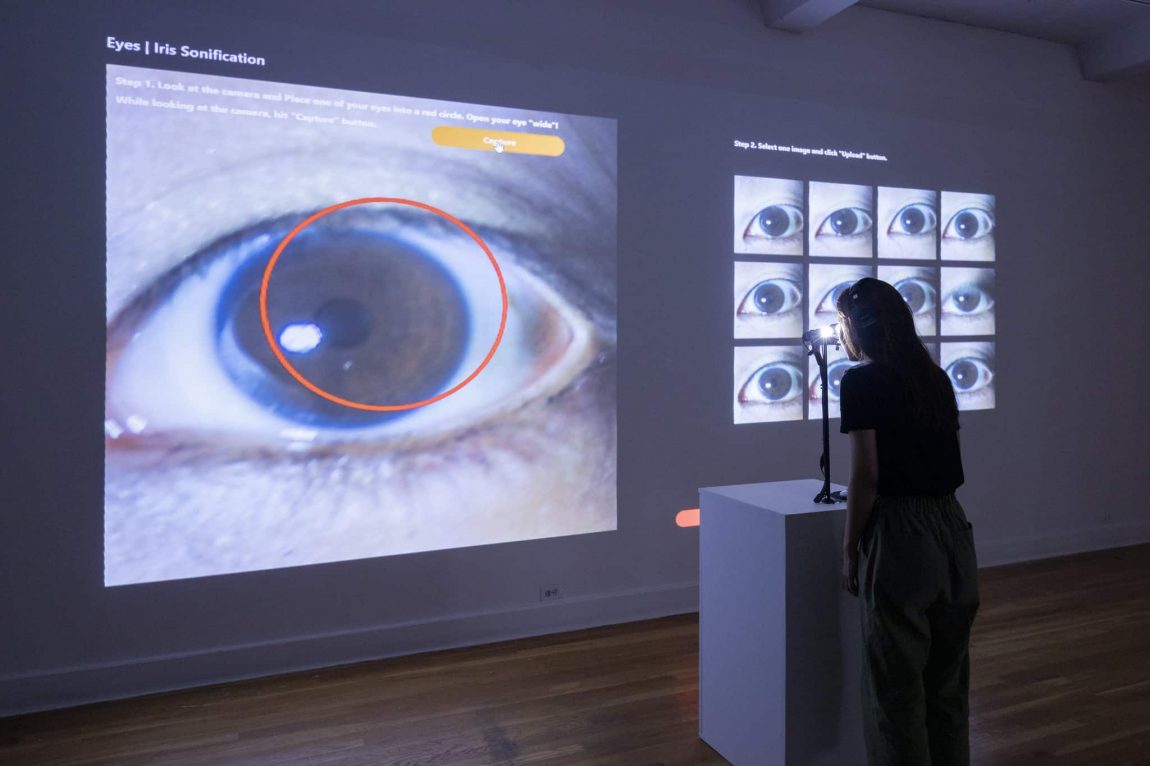 Yoon Chung Han b.1983 “Eyes” 2018 Interactive art installation 3D printed objects2