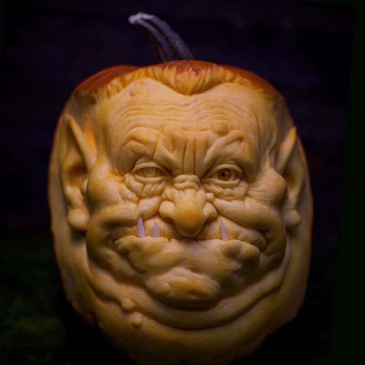 These Halloween Sculptures Made From Pumpkins Look Like They Are Alive ...