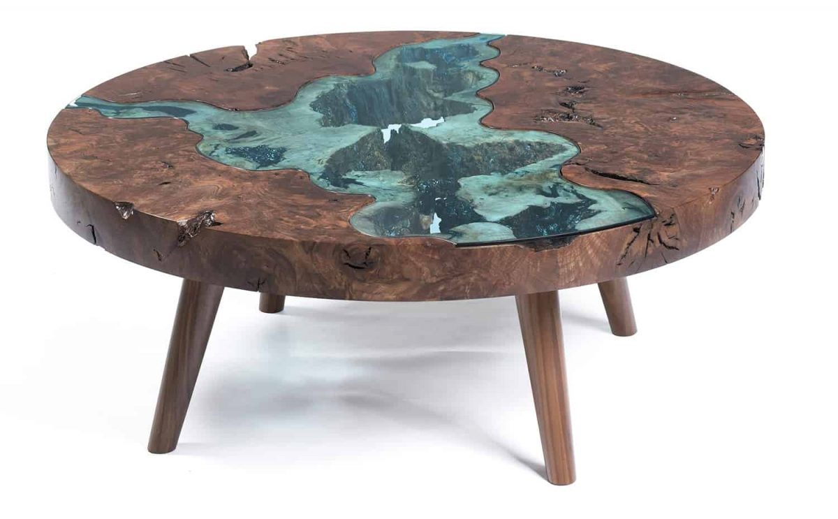 Greg Klassen creates unusual furniture with a combination of glass and wood