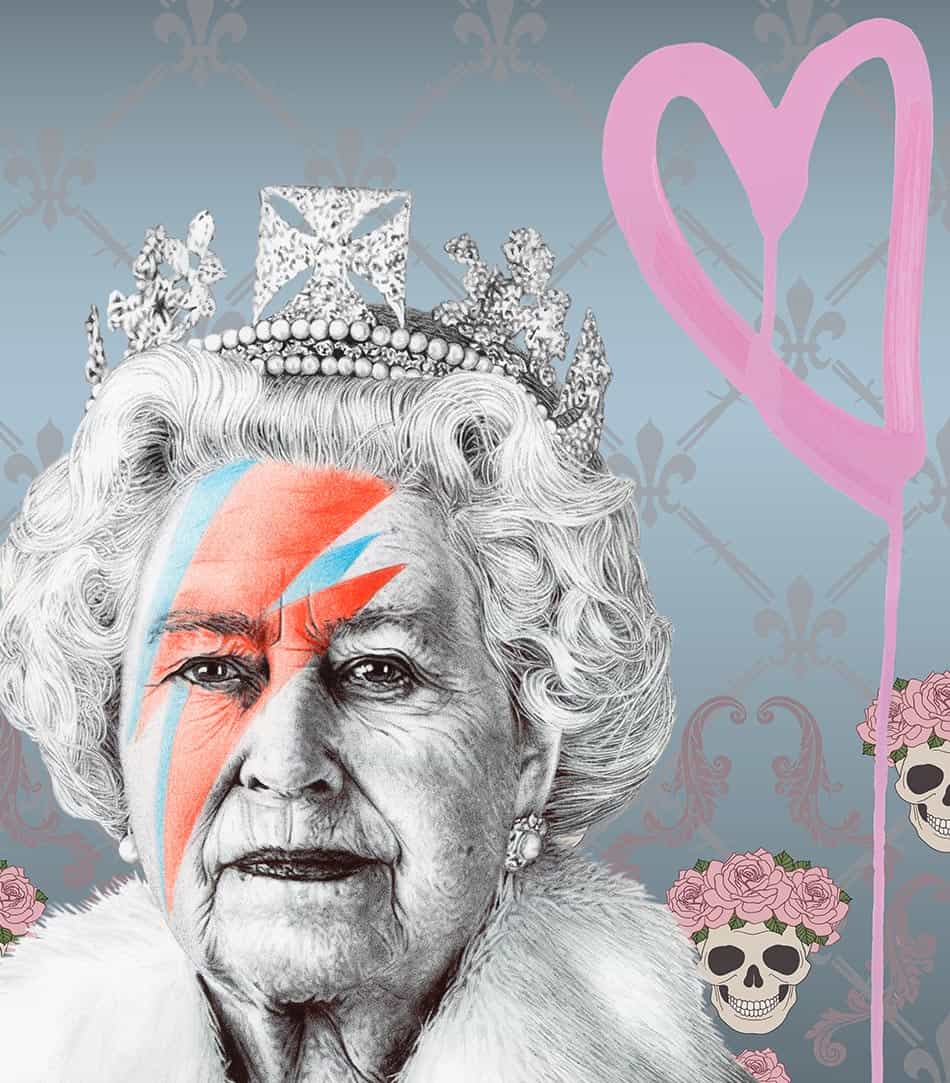 Contemporary artist James Mylne recreates known characters in a specific style