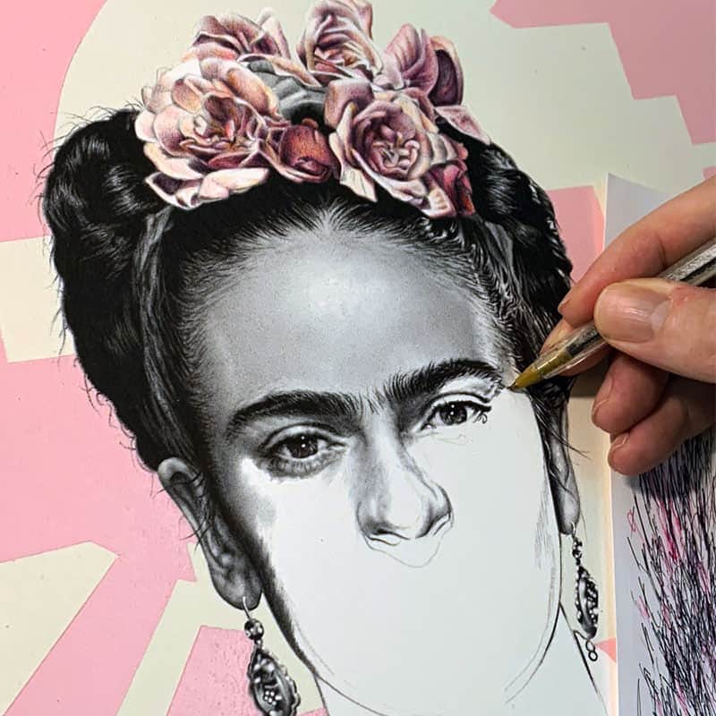Contemporary artist James Mylne recreates known characters in a specific style