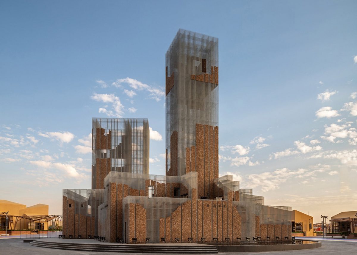 Multi-sensory pavilion "Gharfa" by Edoardo Tresoldi's Studio Studio Studio lab in Riyadh