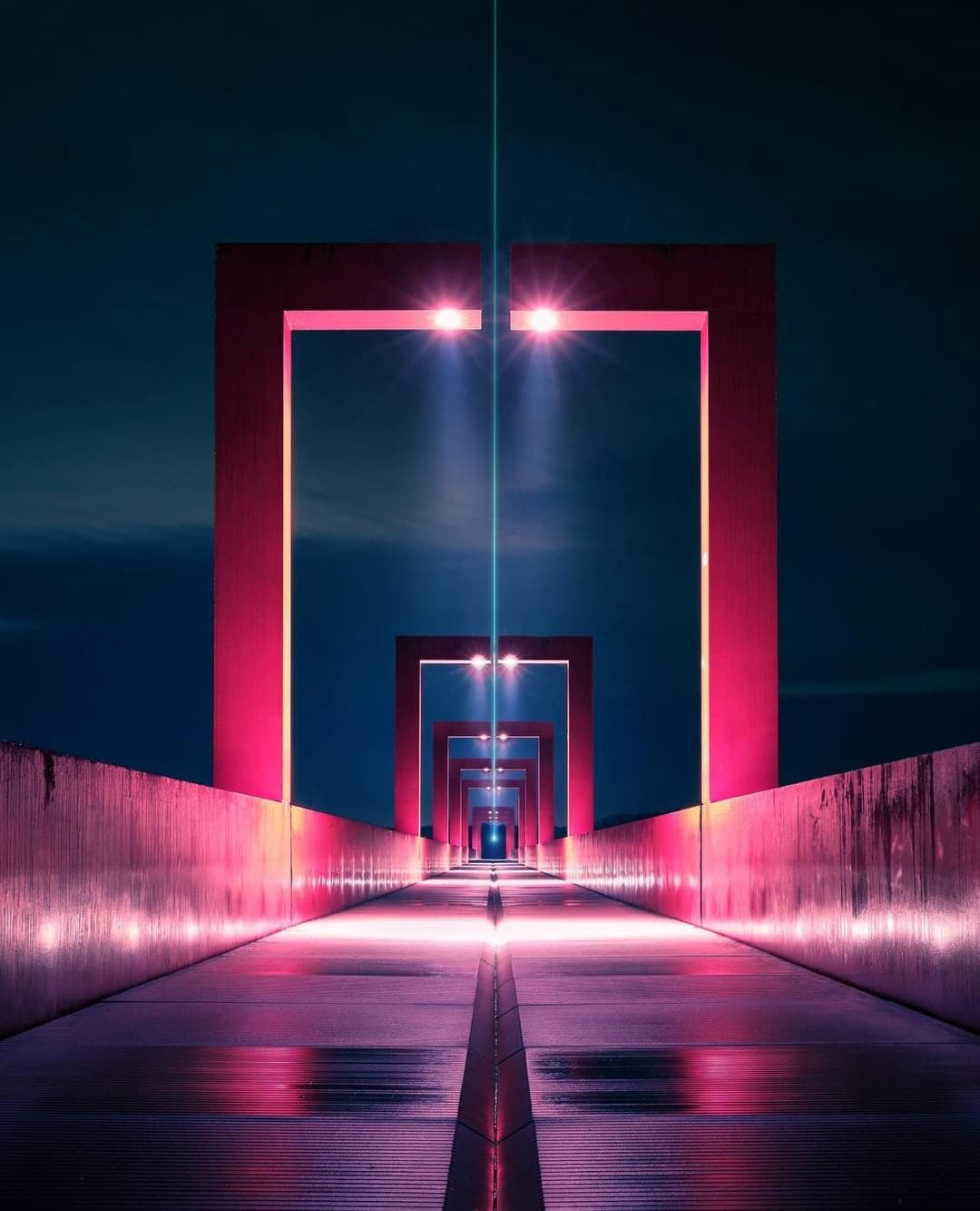 Photographer Axel Corjon takes photos of large metropolitan cities at night