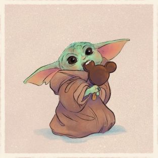 Illustrator Shows Baby Yoda On A Junk Food Diet | FREEYORK