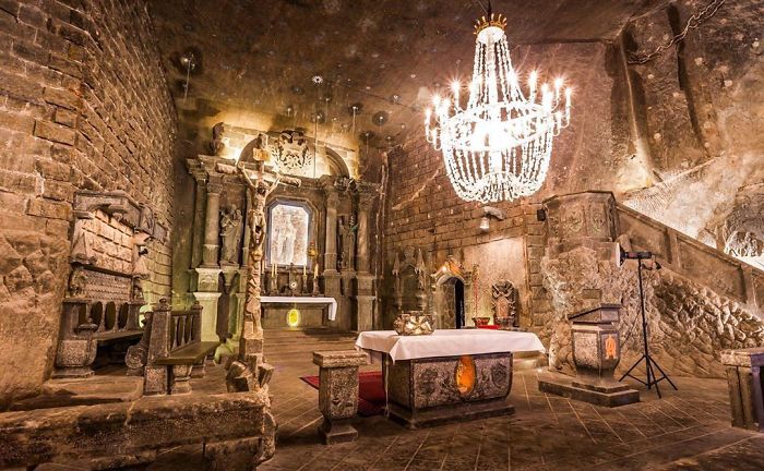 Wieliczka - The Salt mine in Poland filled with sculptures, carvings and more