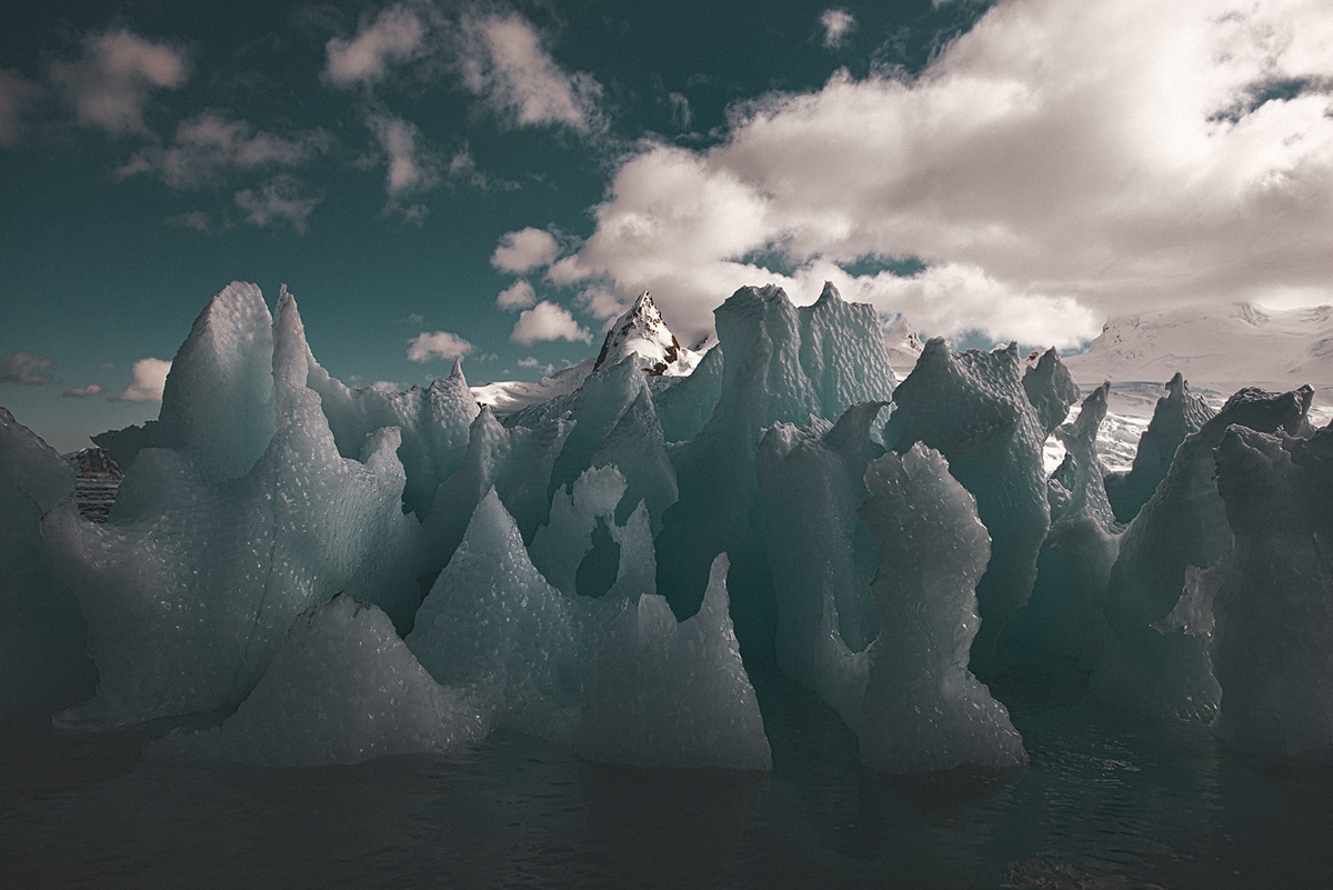 Photographs of Antarctica shine a light on its captivating ivy blue surface