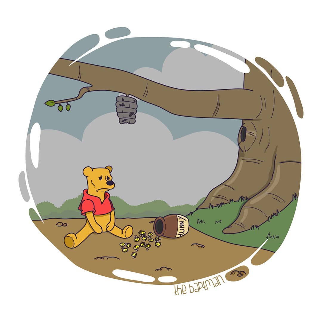 French artist carries a message on ecological disaster through Disney characters