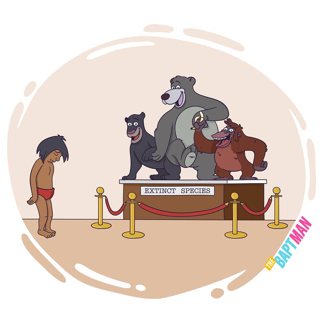 French artist carries a message on ecological disaster through Disney characters