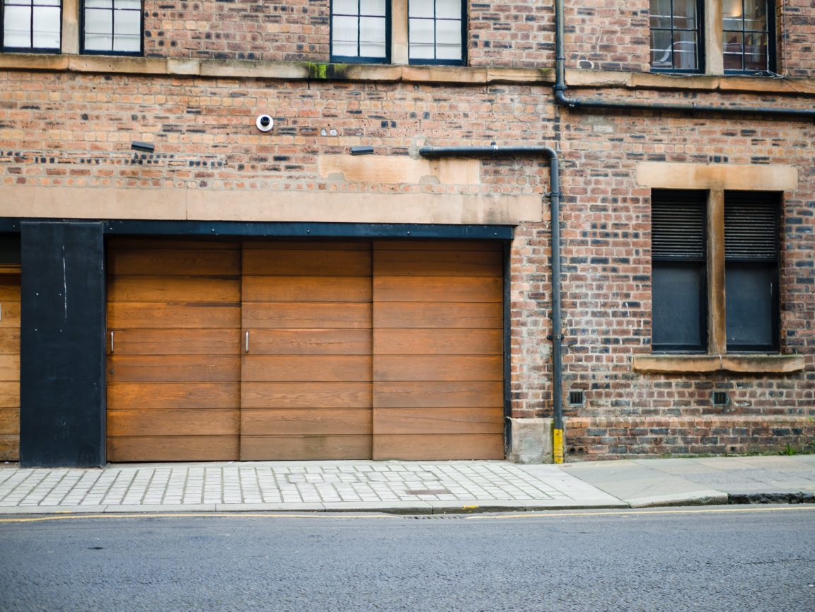 brown wooden door