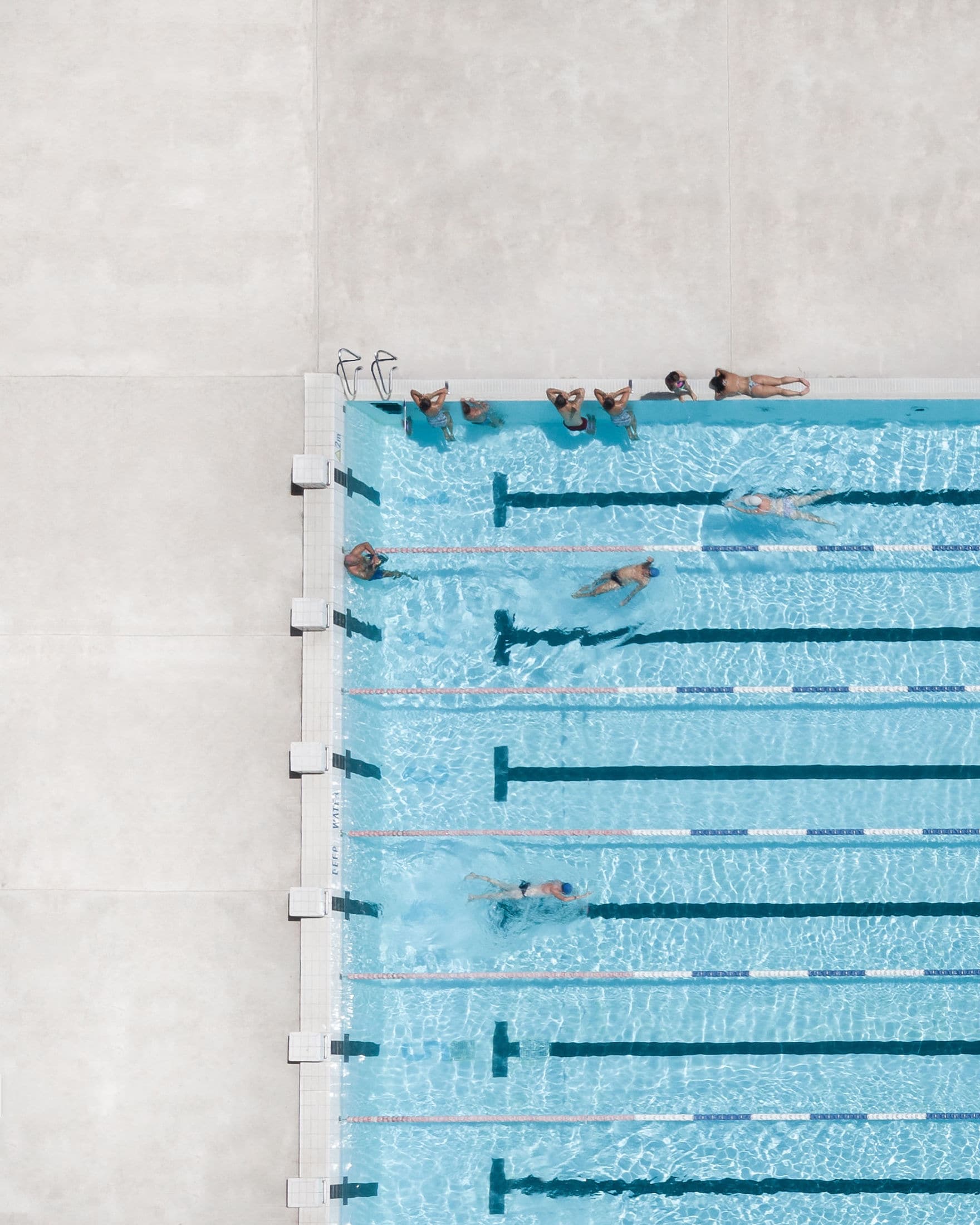 Swimming pools from a bird's eye view by Brad Walls