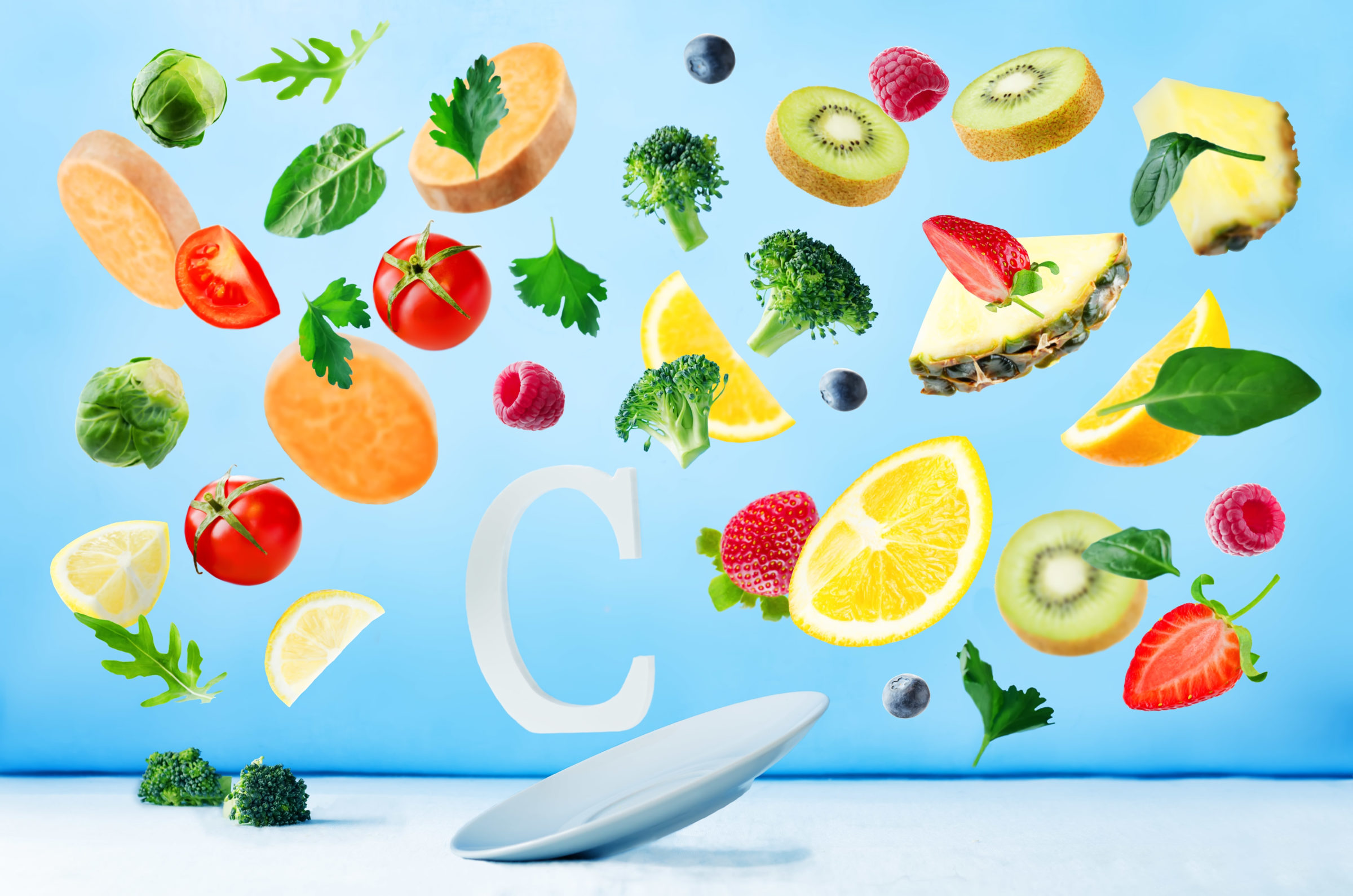 flying foods rich in vitamin c fresh vegetables an UCFSBZ5