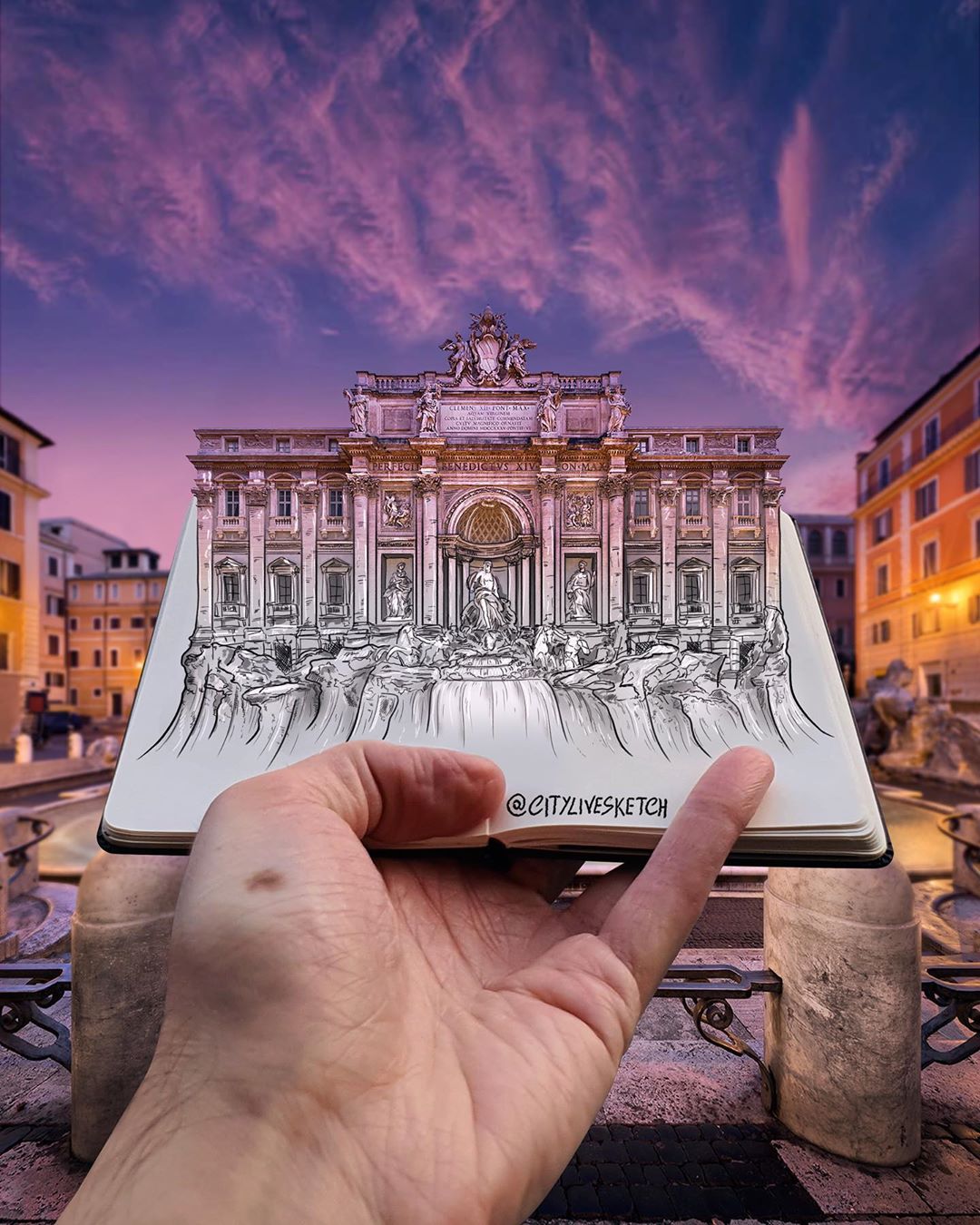 Artist Pietro Cataudella combines drawings and real objects into artworks