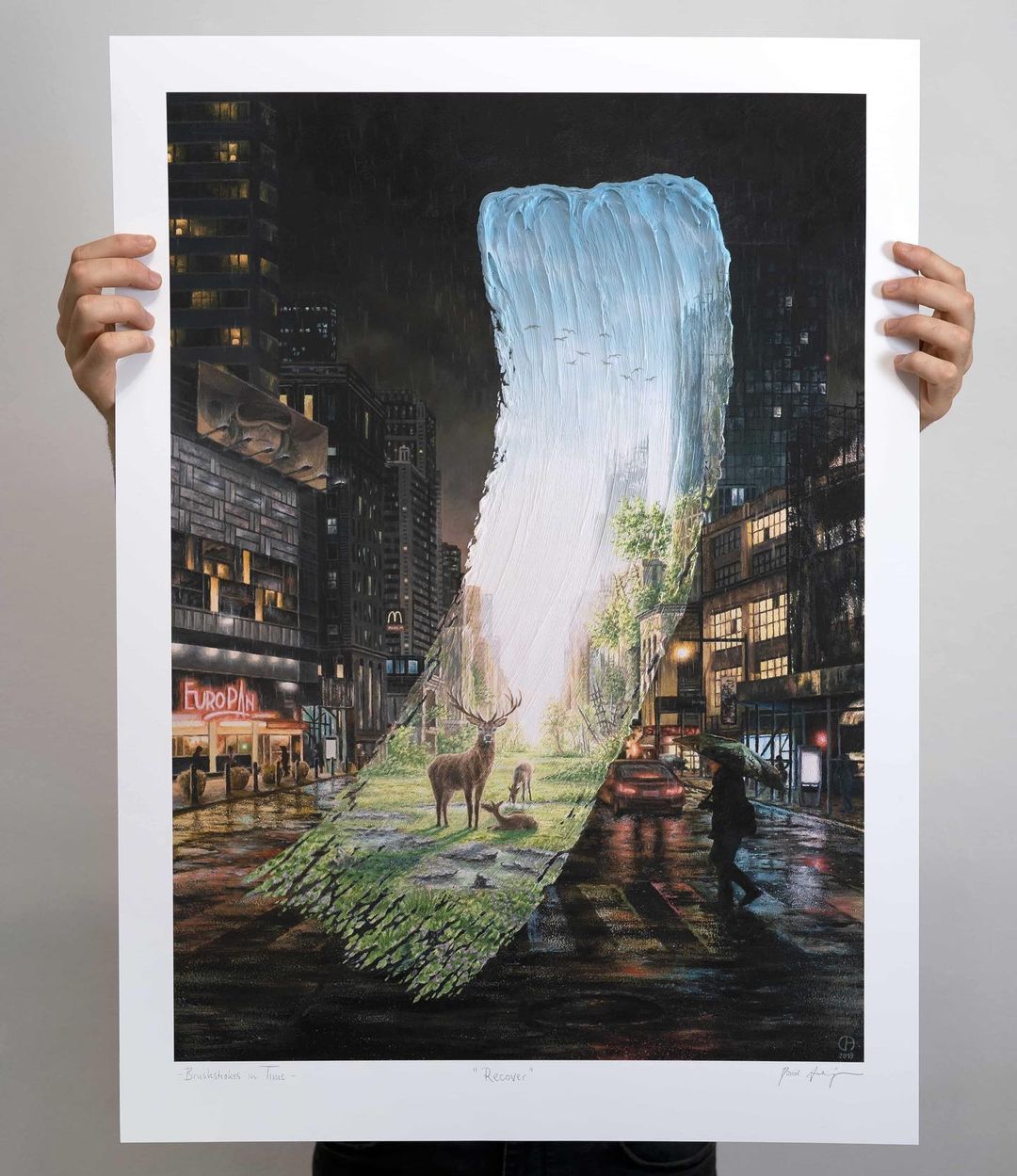 David Ambarzumjan's Brushstroke Paintings Reveal Different Periods Of Time In The Same Place