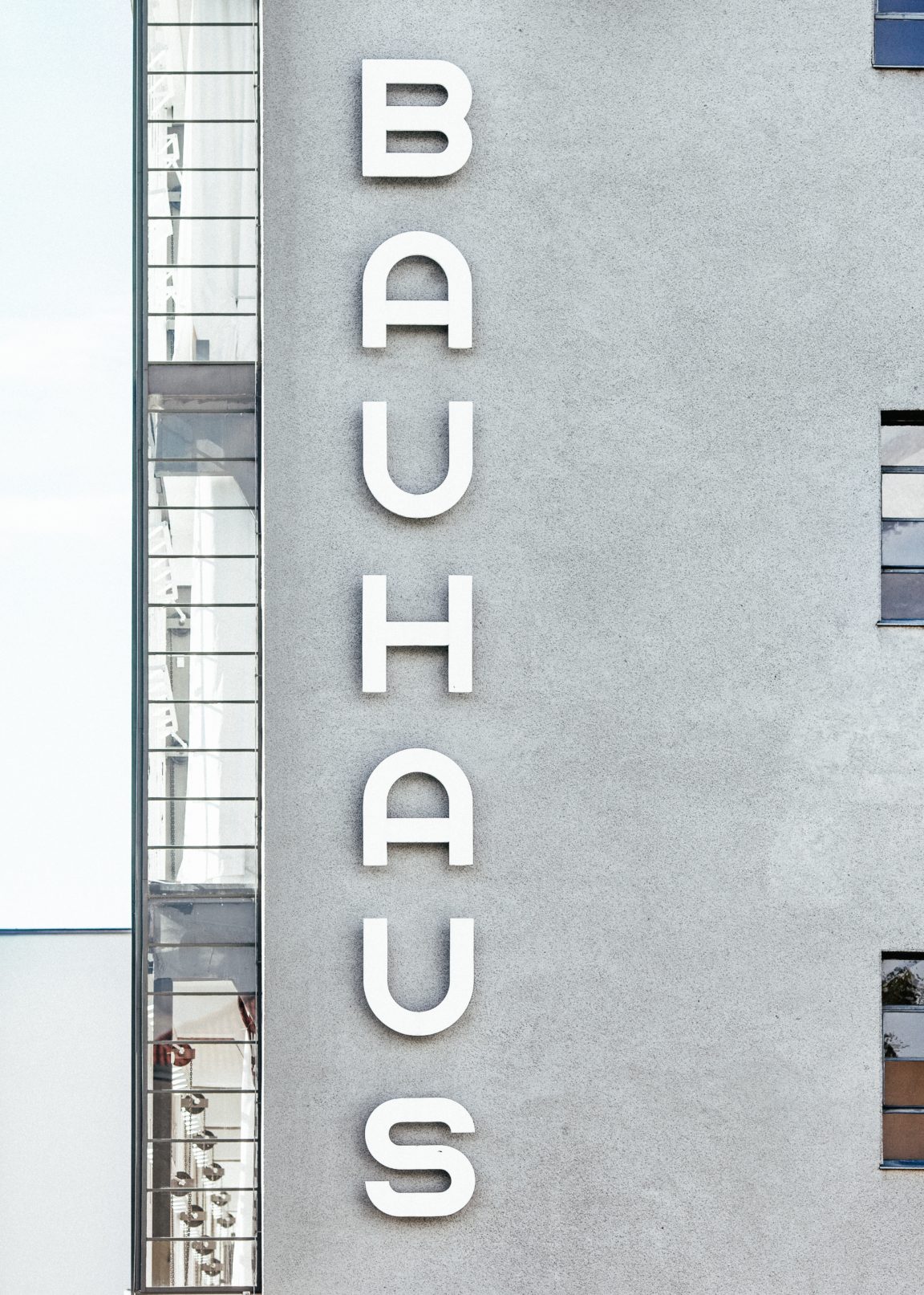 bauhaus concrete apartment building