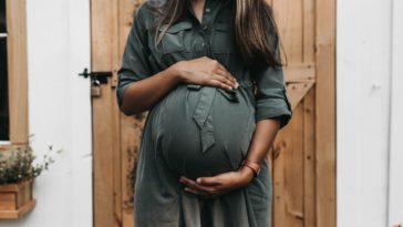 pregnant near door