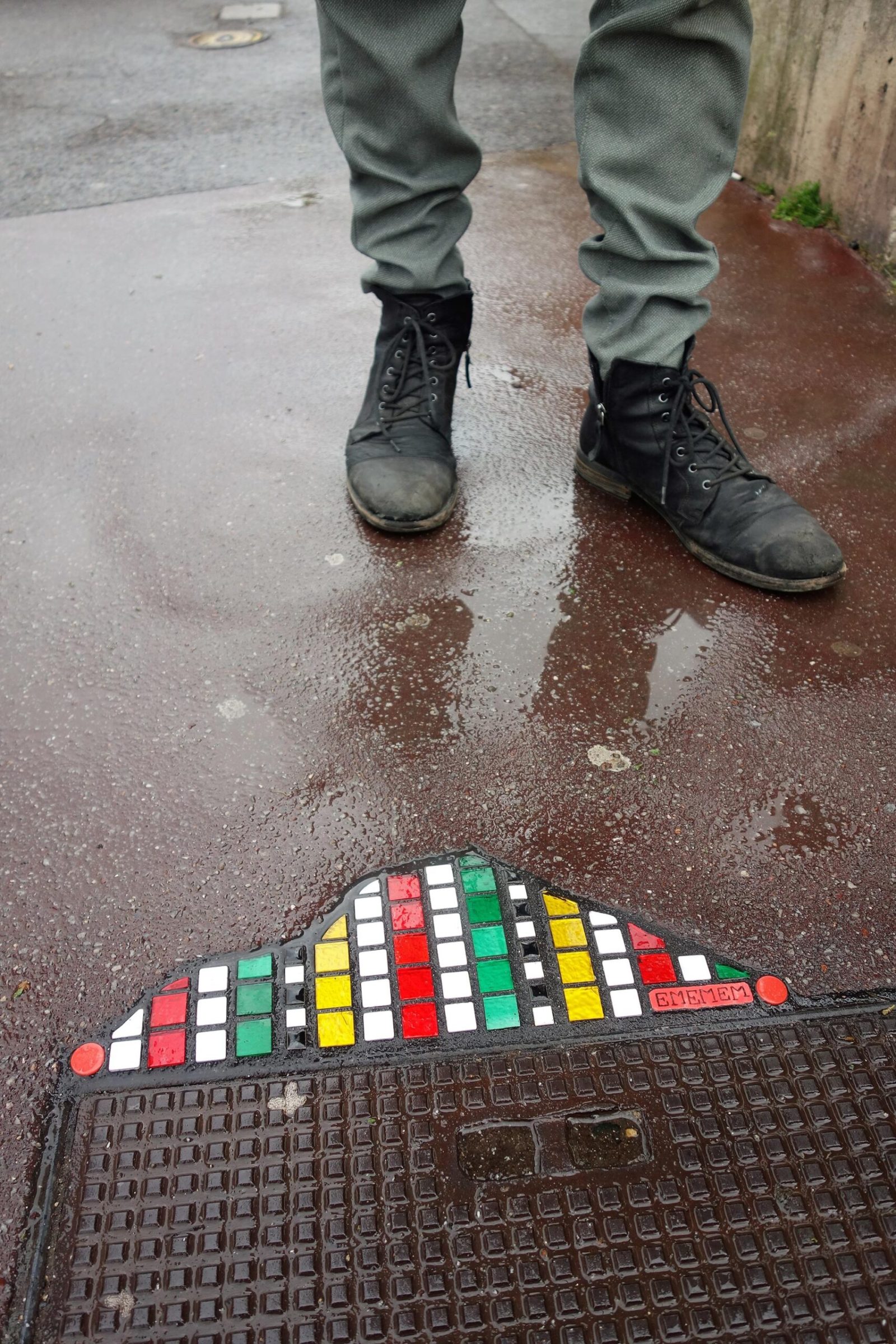 The Pavement Surgeon: Ememem Converts Streets into Mosaic Art