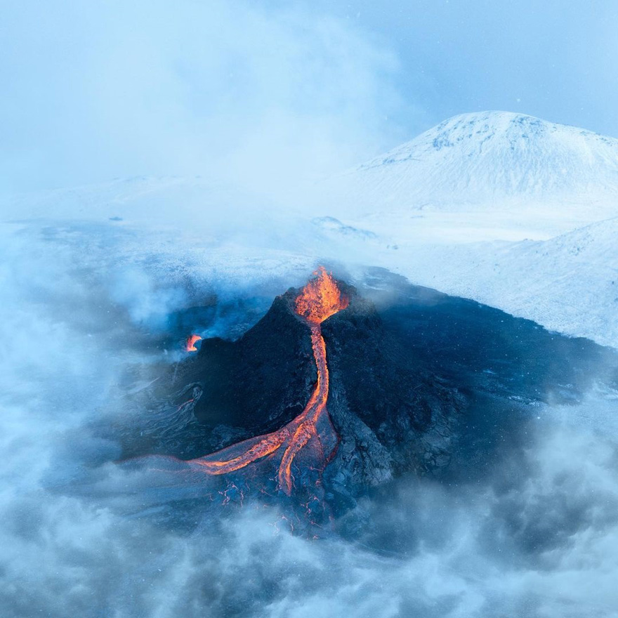 Watch The Explosive Footage Of A Recent Volcanic Eruption In Iceland