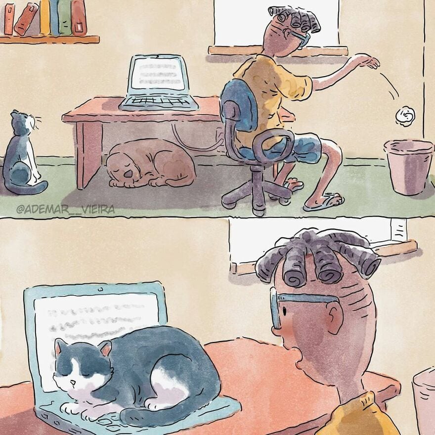 A Newcomer to Your Door - Ademar Vieira's Silent Watercolor Comic