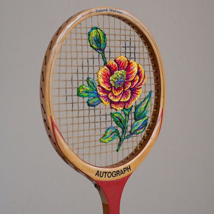 danielle clough embroidery racket 8