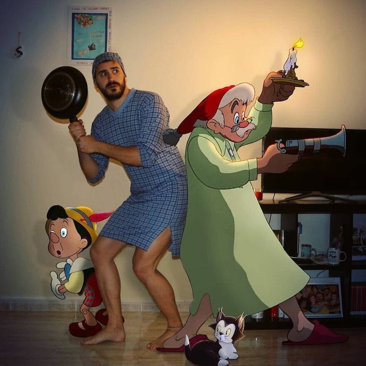 Samuel MB Imagines a Day in the Life of Disney Cartoon Characters