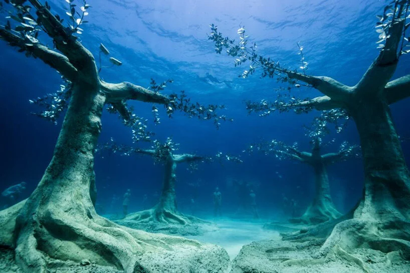 jason decaires taylor submerges forest installation underwater cyprus designboom 0000