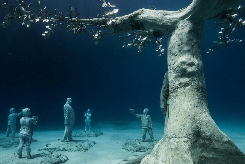 jason decaires taylor submerges forest installation underwater cyprus designboom 0001
