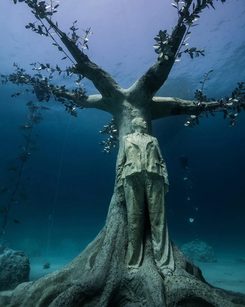 jason decaires taylor submerges forest installation underwater cyprus designboom 0003