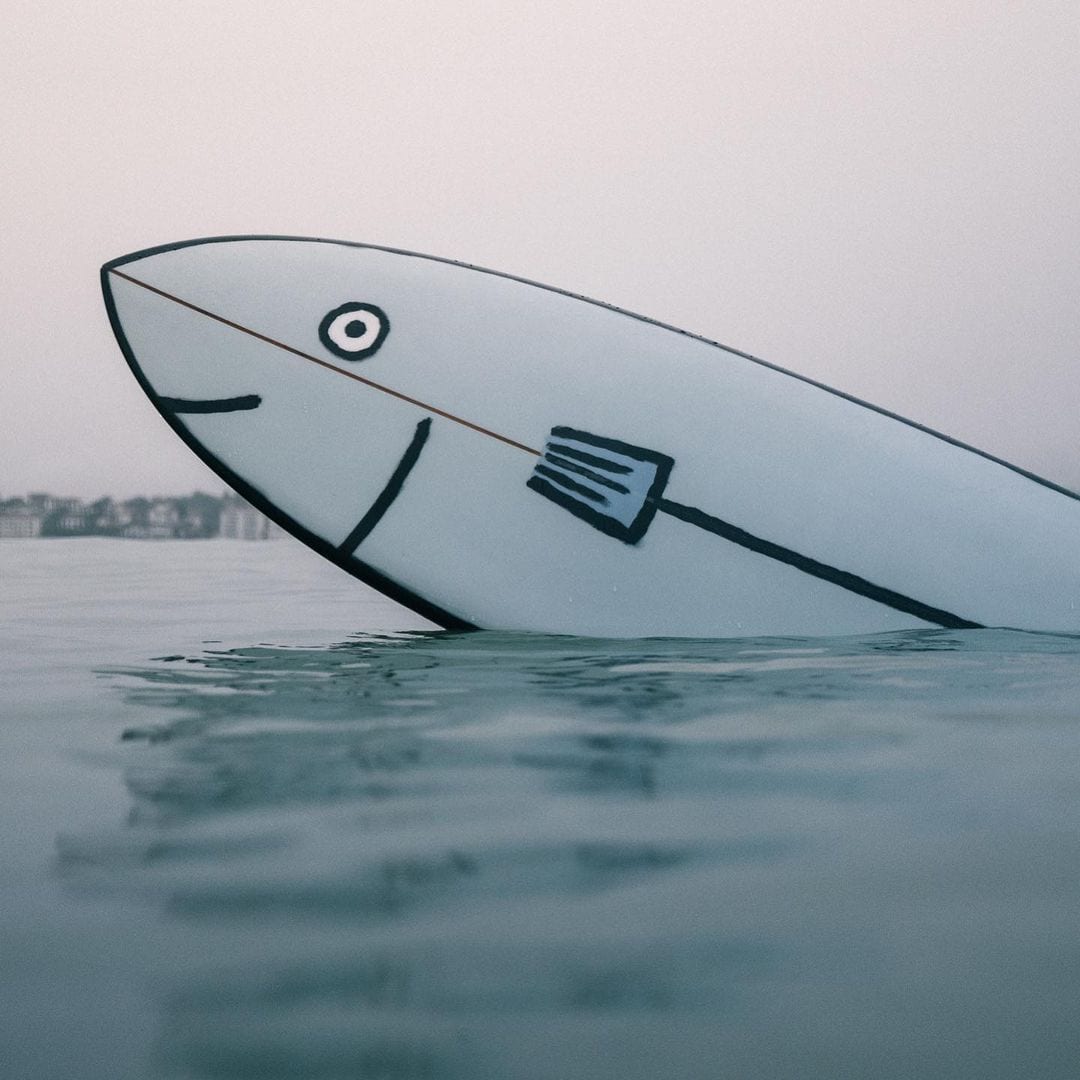 Surfboards with Cartoonish Characters by Jean Jullien