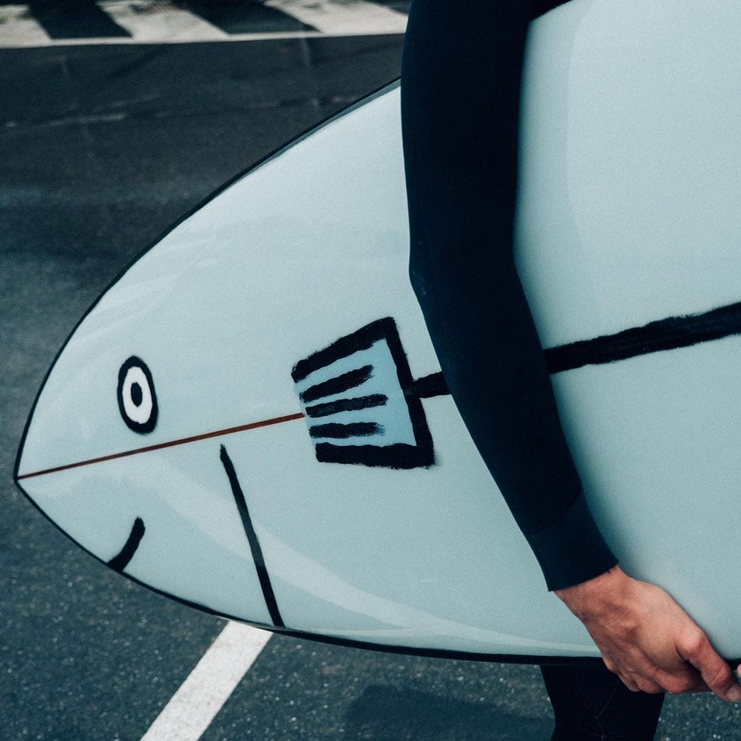 Surfboards with Cartoonish Characters by Jean Jullien