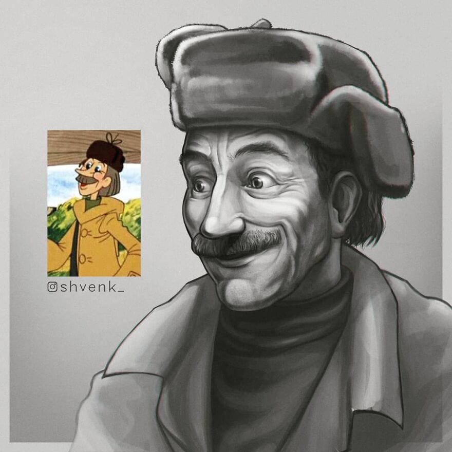A Russian artist makes her favorite Soviet cartoon heroes more realistic 28 Pics 615c1b1e42bc6 880