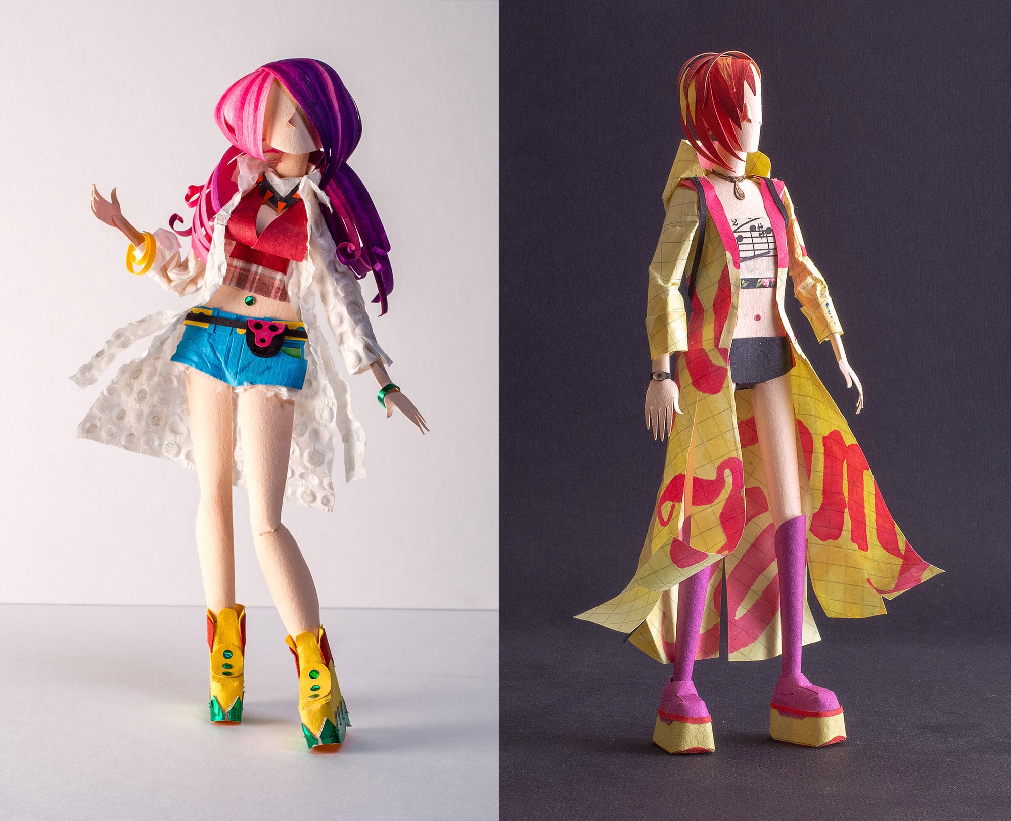 Meet the Archetype Characters in Alexey Lyapunov and Lena Erlich’s Paperworks