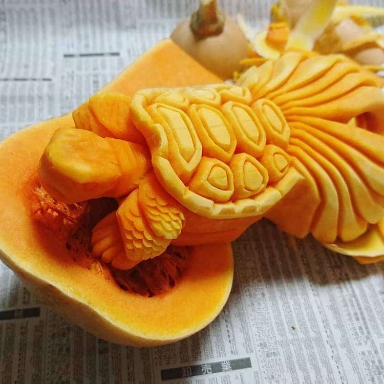 gaku mukimono fruit and vegetable carving 13