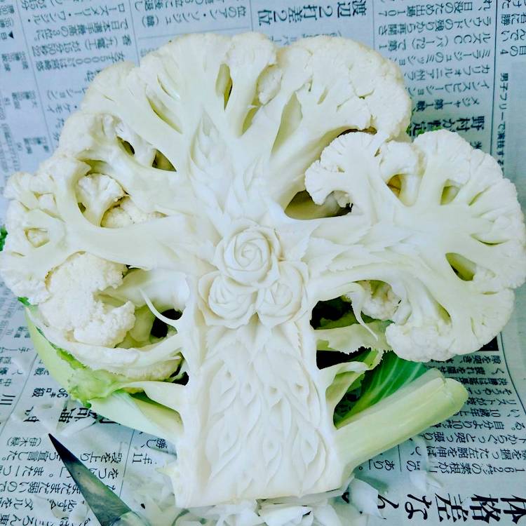 gaku mukimono fruit and vegetable carving 19