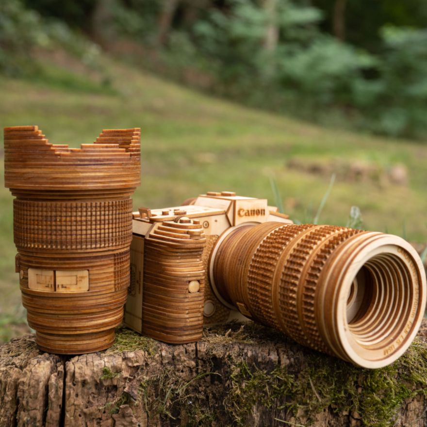 Wooden Camera Models: Vietnamese Artist Whose Wooden Products Are Magnificent