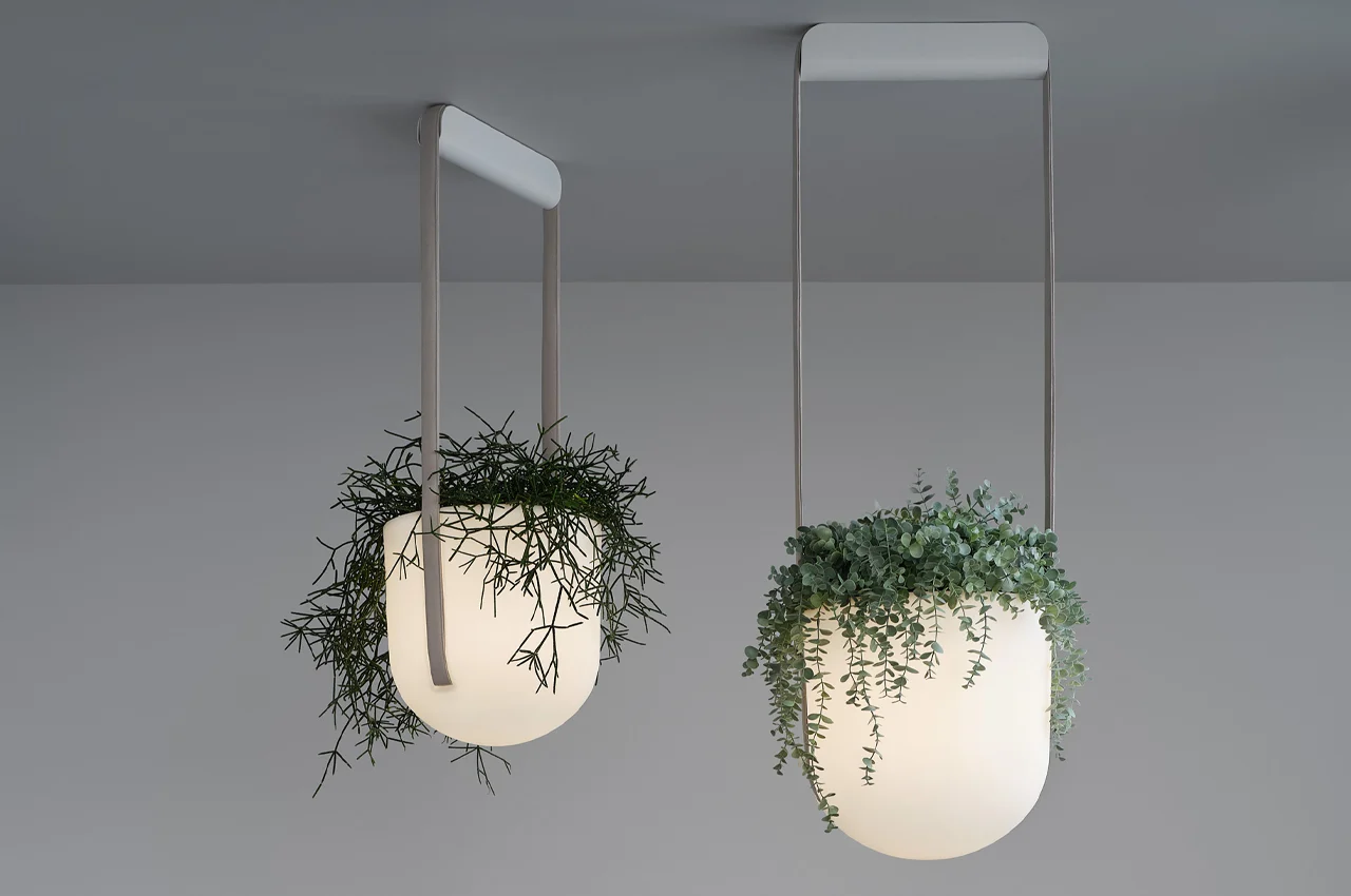Bring the Jungle Indoors With This Unique Light Fixture-Planter Combo