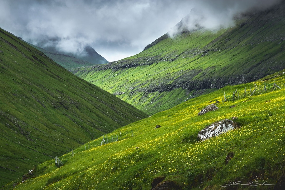 Where Hobbits Roam Land Faroe Islands Gintchin Fine Art