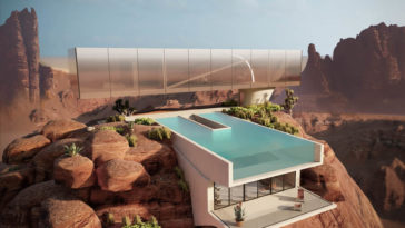 oasis house omar hakim wadi al disah tabuk saudi arabia swimming pool house my modern met 1