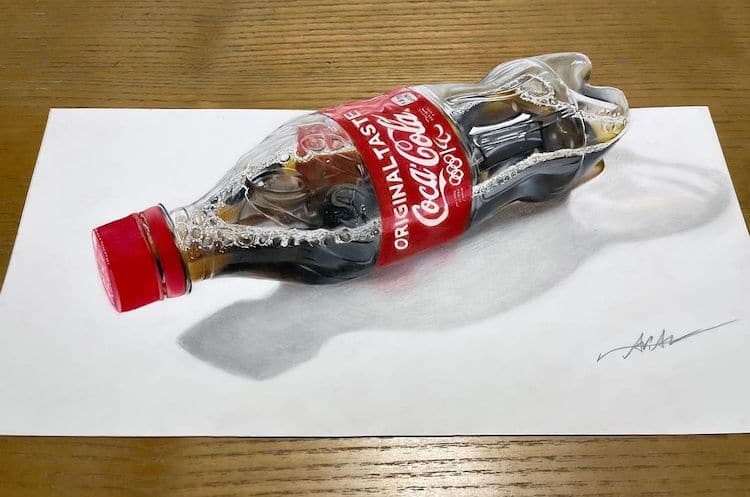 aria realistic soda drawing 1