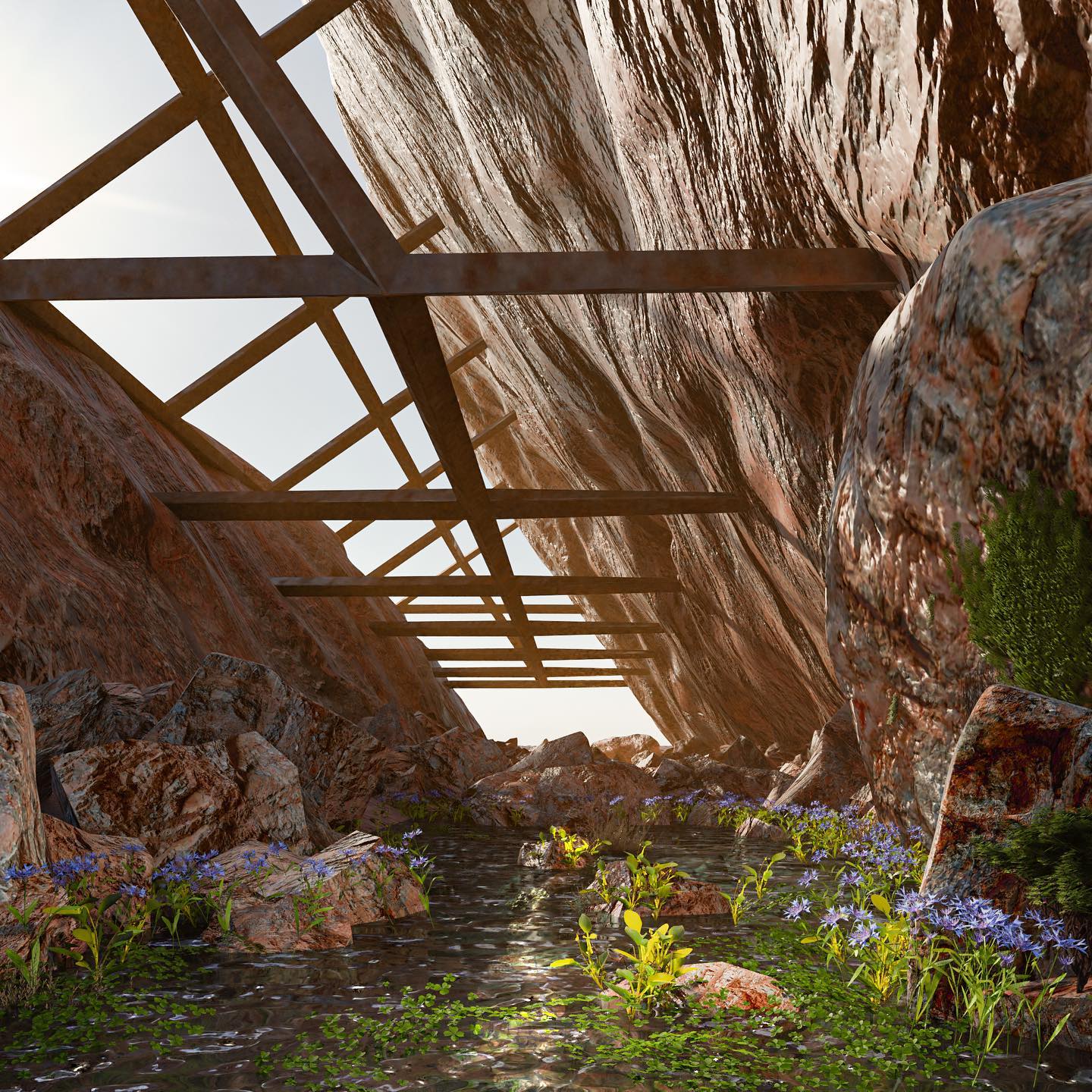 Western Icons Exploded and Adored in the East: Dystopian, Brutalist Landscapes by Quin Wu