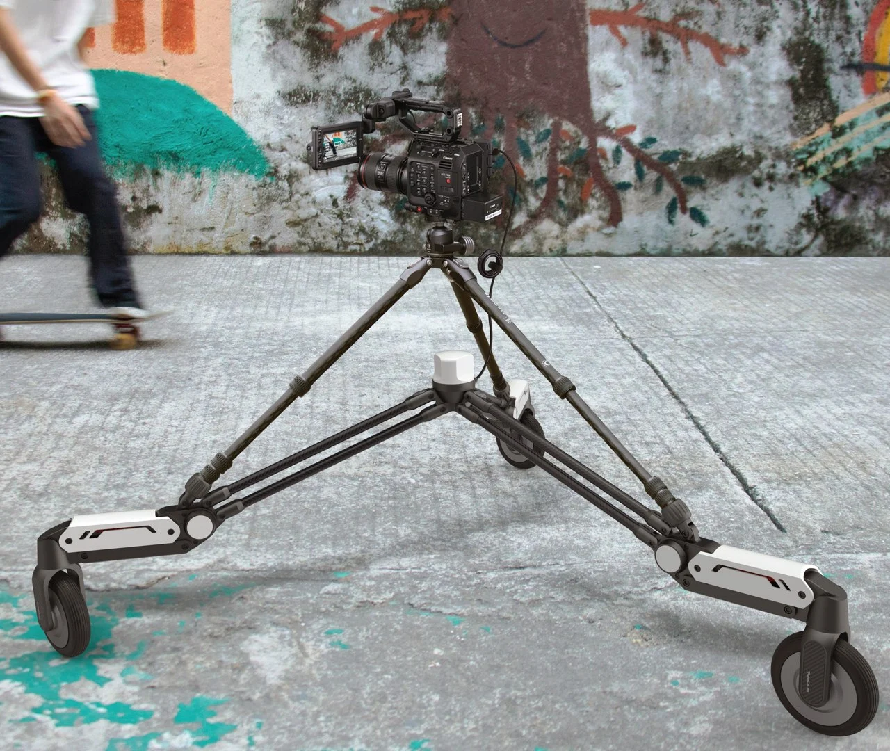 all terrain cinema dolly with electronic stabilization system 02