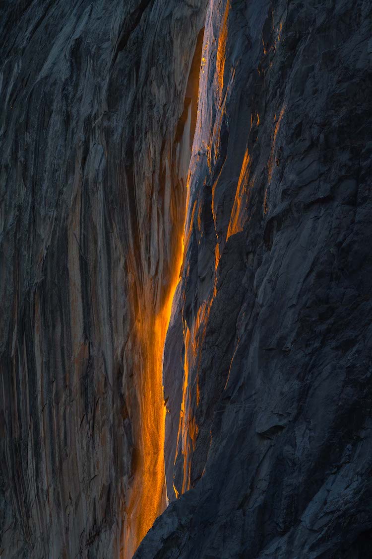 Yosemite's Naturally Occurring "Firefall" Captured by Photographer Dan Zafra